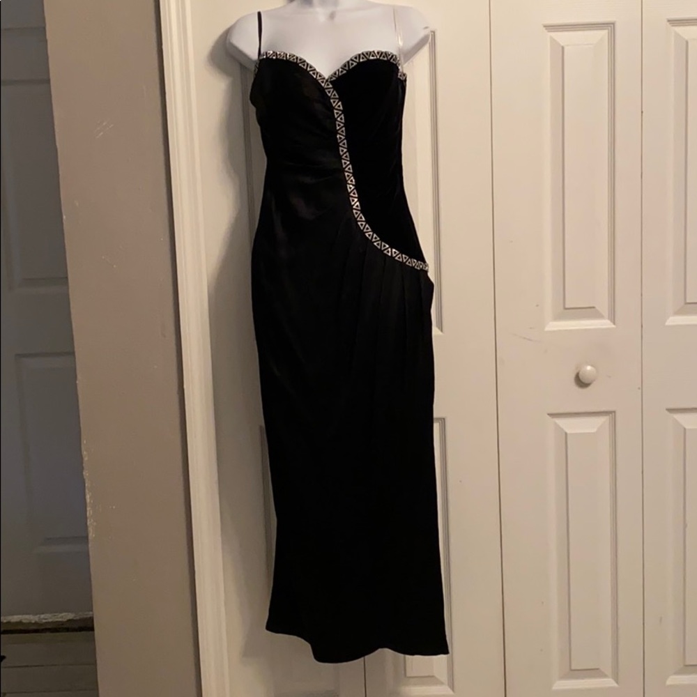 Vintage Bellville Sassoon Size 10 Rhinestone Gown